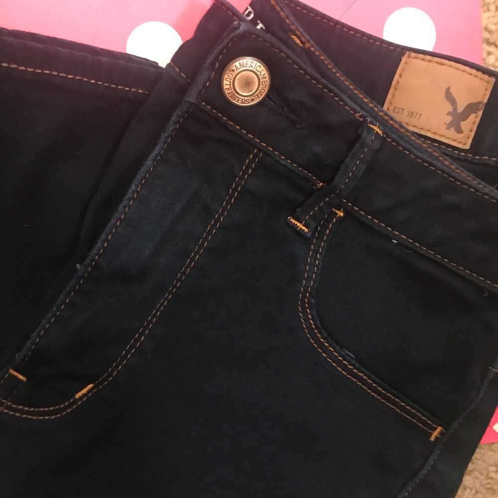 American Eagle High Waisted Dark Wash Jeans